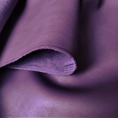 Кожа КРС 1,3 мм растит. дубл. Фиолетовый Италия фото 3