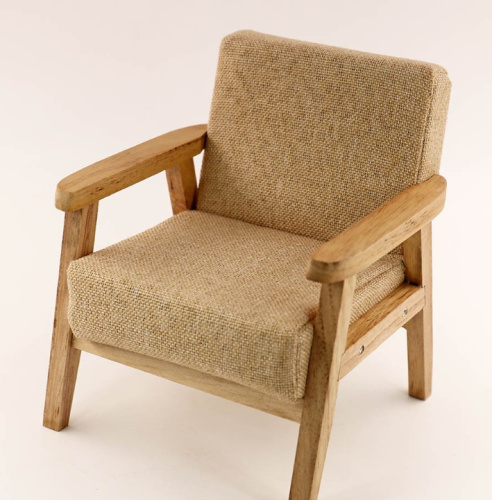 Кресло для кукол Минимализм Серый / Беж / Красный Миниатюра 1:6 фото 2 Кресло для кукол Минимализм Серый / Беж / Красный Миниатюра 1:6 фото 2