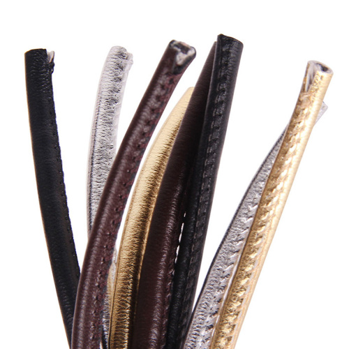 Шнур прошитый из искусственной кожи фото 4