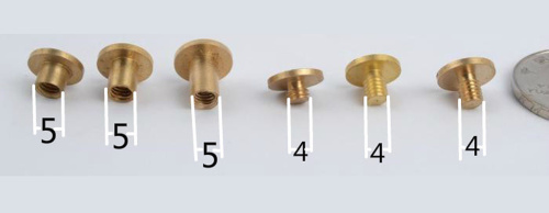 Винт ременной d=10 мм сферич. Латунь под серебро фото 3 Винт ременной d=10 мм сферич. Латунь под серебро фото 3