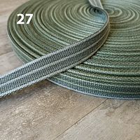 Лента ременная стропа 25 мм утолщенная Лес хб  - купить для кожевенного хобби