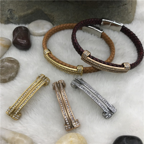 Бусина 8х4 для браслетов Стразы Сталь фото 5