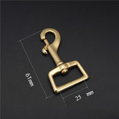 Карабин поворотный Латунь JZ-0022 фото 2