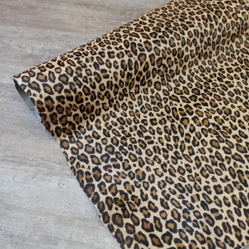 Кожа с ворсом 1,3-1,5 Леопард Италия фото 3