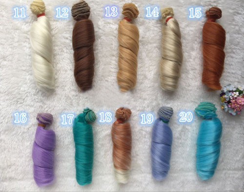 Трессы для кукол 15 см Локоны  фото 6