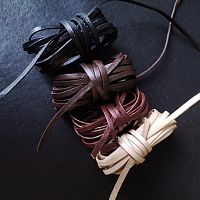 Шнур кожаный плоский 4х1 мм