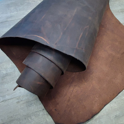 Кожа Крейзи Хорс 1,3-1,5 мм Western Коричневый фото 2