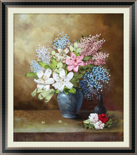 Набор для вышивки лентами Натюрморт Оттенки утра   - фото товара