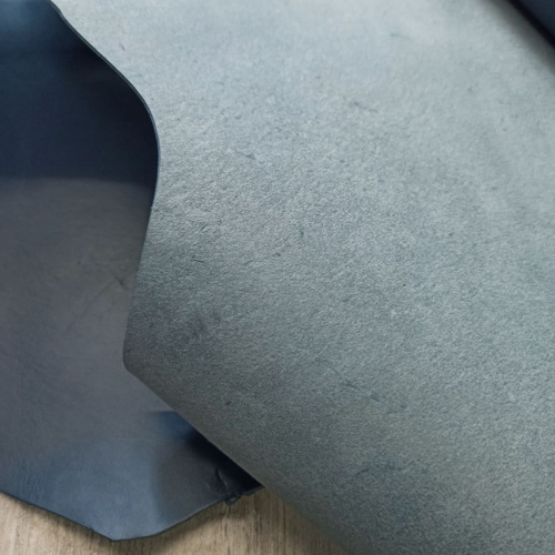 Кожа Пола 1,3-1,5 мм растит. дубл. Синий спектр Италия фото 3