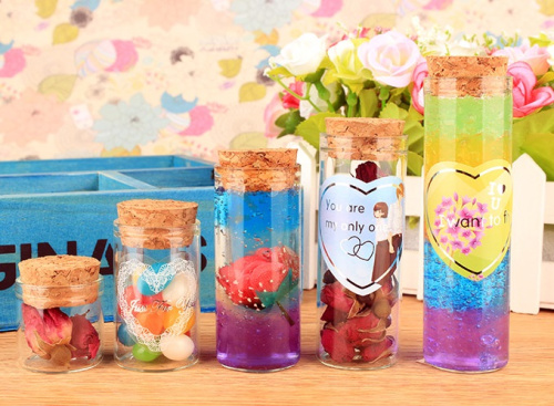 Стеклянные бутылочки с пробкой 3 см фото 3