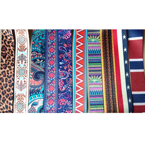 Лента ременная стропа 38 мм Снежные цветы п/э  L-JUN046 - фото товара фото 3