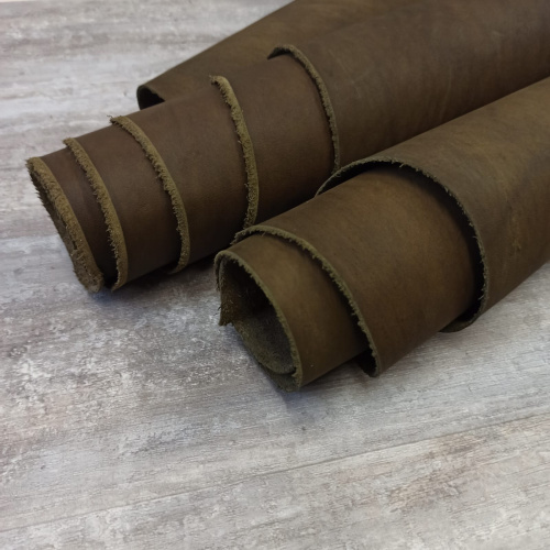 Кожа Пола краст 1,1-1,3 мм Олива Кожа Пола краст 1,1-1,3 мм Олива