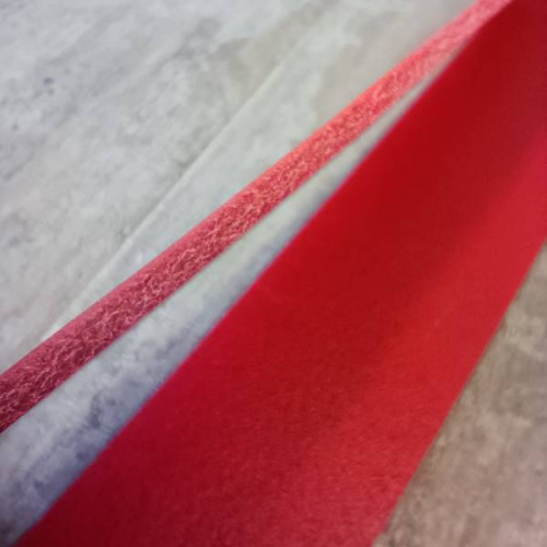 Заготовка для ремня раст. дубл. 38 мм толщ. 2,9 мм Красный Италия  ZR_RD884 - фото товара фото 3