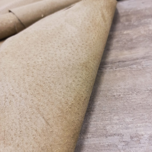 Кожа подкладочная (спилок свиной)  Кэмел фото 3