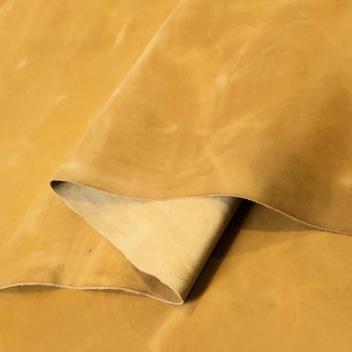 Кожа Крейзи Хорс ULTRA 1,0-1,5 мм Горчичный фото 6