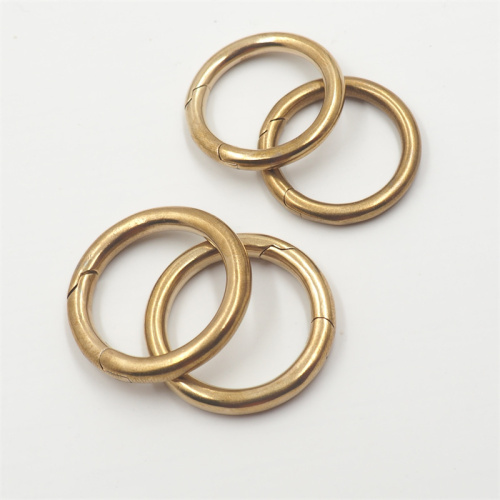 Кольцо-карабин разъемное 6-25 мм Латунь фото 3