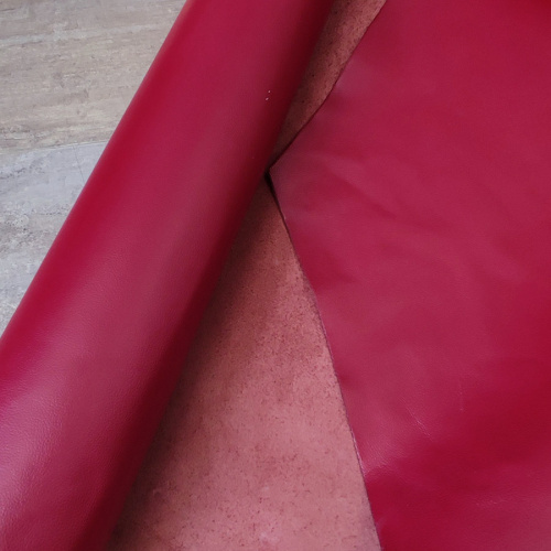 Кожа КРС 1,2-1,4 мм Бергамо Темно-красный фото 2