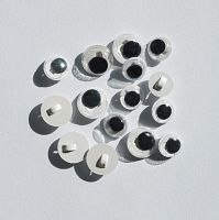 Глазки черно-белые пришивные для игрушек 2шт