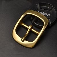 Пряжка 38 мм латунная с перекладиной L-91  - купить для кожевенного хобби