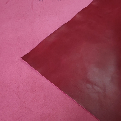 Кожа Пулл-Ап 1,2-1,4 мм цвет Красный Италия фото 2