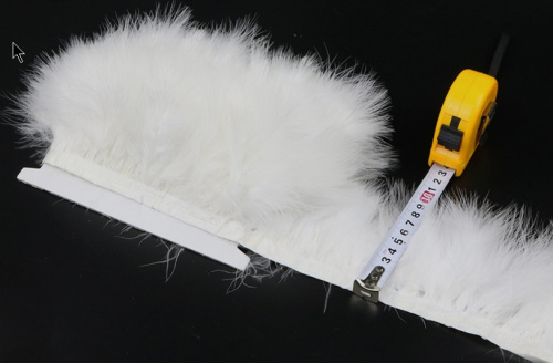 Перья индейки 8-10 см на ленте фото 3