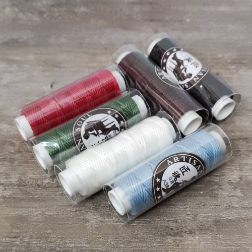 Нить для кожи вощеная 0,8 мм плоская Artisan Soul 90 м фото 7