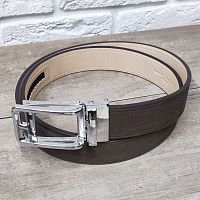 Ремень замшевый 34 мм толщ. 4 мм с автоматической пряжкой   - купить для кожевенного хобби