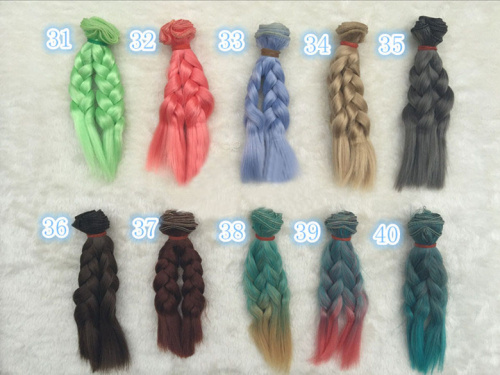 Трессы для кукол 20 см Косы  фото 2