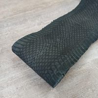 Кожа Питона 0,5 мм Черный матовый  - купить для кожевенного хобби