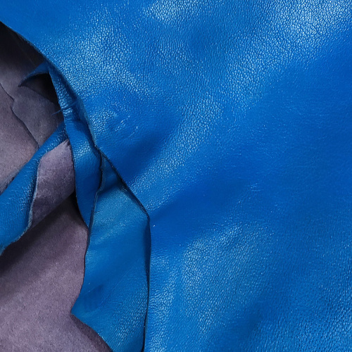 Кожа козы (шевро) 1,3-1,5 мм Синий Antiba Италия фото 4