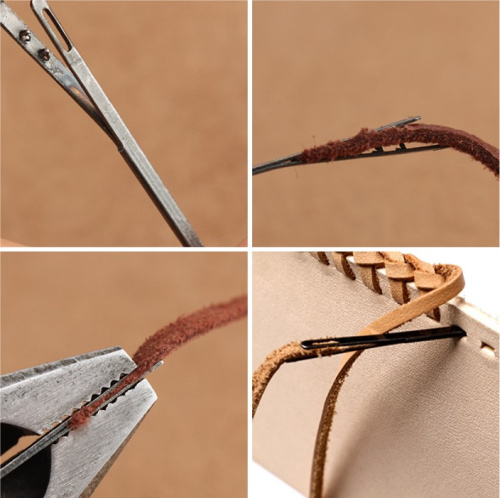 Иглы плоские с двумя защипами для кожи  IKL 001 - фото товара фото 8