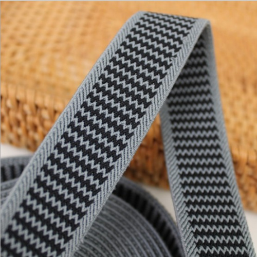 Резинка для подтяжек 30 мм черно-серая  PP SJ300 - фото товара