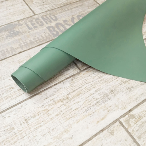 Кожа КРС 1,5 мм с покр. Зеленый MASTROTTO Италия фото 3
