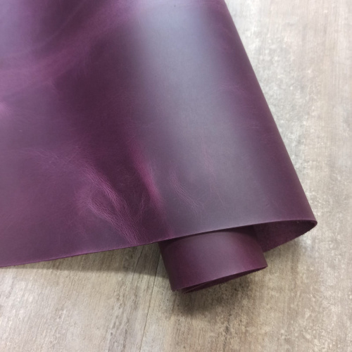 Кожа Крейзи Хорс 1,4-1,6 мм Фуксия Италия фото 2