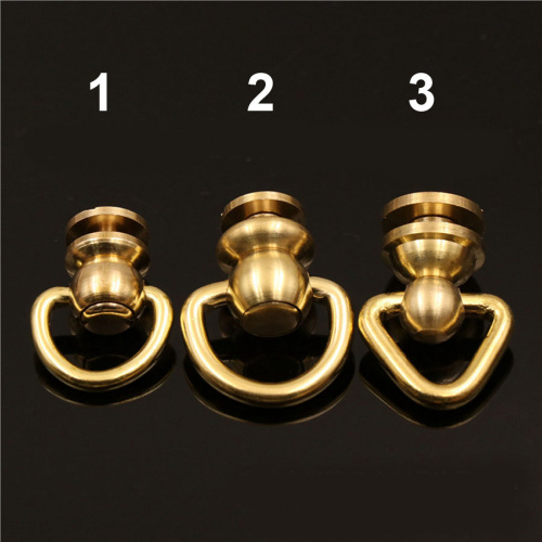 Кнопки кобурные поворотные с кольцом Латунь фото 2