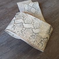 Кожа Питона 0,7 мм Белое серебро  - купить для кожевенного хобби