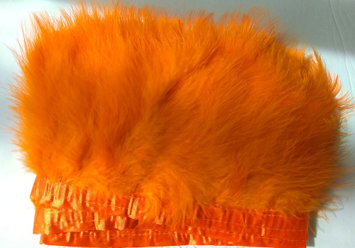 Перья индейки 13-15 см на ленте фото 9