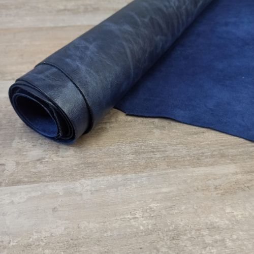 Кожа Пулл-Ап восковый 1,3 мм Синий