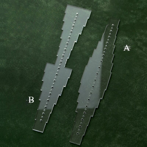 Шаблон-лекало для центровки отверстий ремня Шаблон-лекало для центровки отверстий ремня