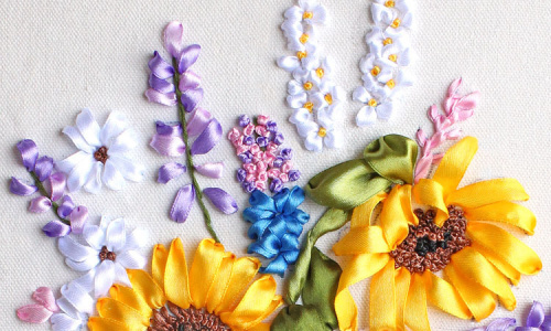 Набор для вышивки лентами Август  VL DA-A165 - фото товара фото 3