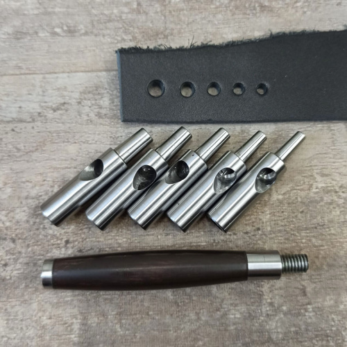 Пробойники-высечки для кожи 2-8 мм Набор, Россия  PR KR-5 - фото товара фото 6