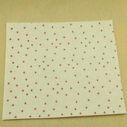 Фетр жесткий 1 мм 30х30 см принт Снежинки фото 3