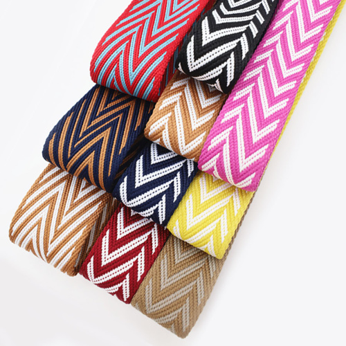 Лента ременная стропа 38 мм жаккард Зигзаг Лента ременная стропа 38 мм жаккард Зигзаг