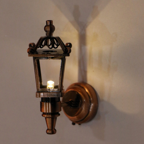 Уличный фонарь подвесной на батарейке для кукол фото 3