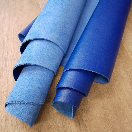 Кожа КРС 1,3-1,4 мм с покр. Ультрамарин Италия Кожа КРС 1,3-1,4 мм с покр. Ультрамарин Италия