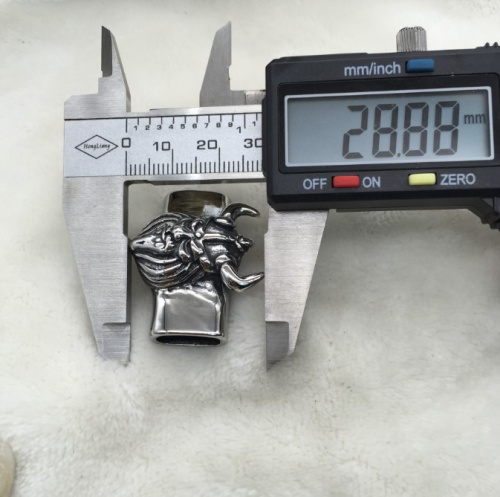 Бусина 12х6 мм для плоских браслетов Викинг Сталь  BR-B78 - фото товара фото 4