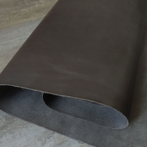 Кожа Пулл-Ап 1,2-1,4 мм цвет Темно-коричневый Италия фото 3