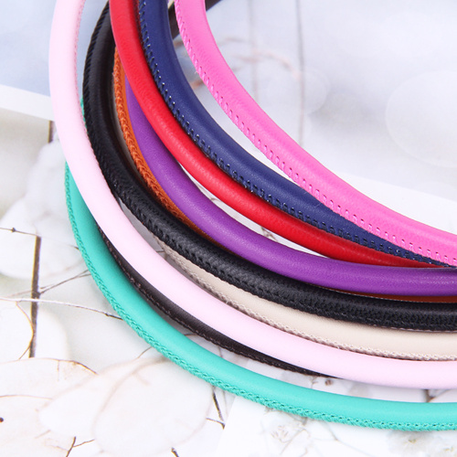 Шнур прошитый из овечьей кожи фото 8