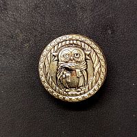 Кончо для кожаных изделий 23 мм Сова дома  - купить для кожевенного хобби