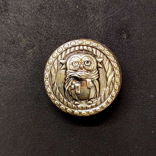 Кончо для кожаных изделий 23 мм Сова дома  KR 0619 - фото товара